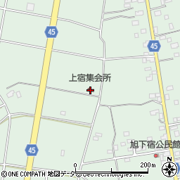 上宿集会所周辺の地図