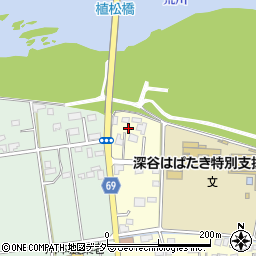 埼玉県深谷市本田2周辺の地図