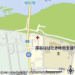 埼玉県深谷市本田8周辺の地図