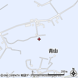 茨城県鉾田市青山周辺の地図