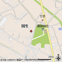 茨城県常総市国生1181-4周辺の地図