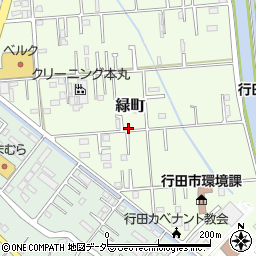 〒361-0031 埼玉県行田市緑町の地図