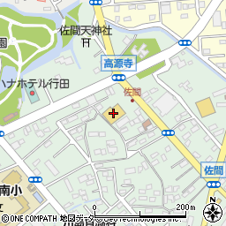 バースデイ行田店周辺の地図