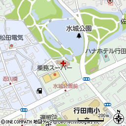 行田市忍・行田公民館周辺の地図