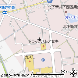 埼玉県加須市北下新井52周辺の地図
