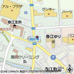 丸亀製麺春江店周辺の地図