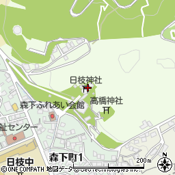 山王宮周辺の地図
