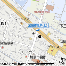 株式会社梅林堂加須店周辺の地図