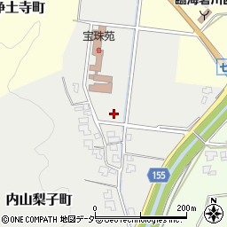 福井県福井市内山梨子町周辺の地図
