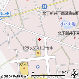 埼玉県加須市北下新井44周辺の地図