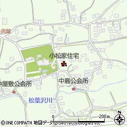 重要文化財小松家住宅周辺の地図