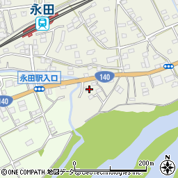 埼玉県深谷市永田36周辺の地図