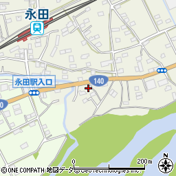 埼玉県深谷市永田41周辺の地図