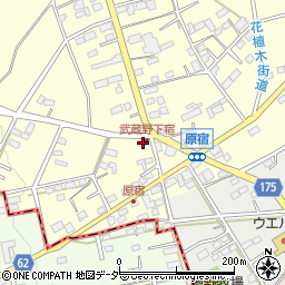 埼玉県深谷市武蔵野1536周辺の地図