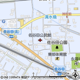 熊谷市佐谷田公民館周辺の地図