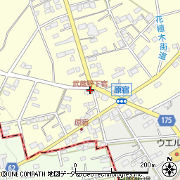 武蔵野下宿周辺の地図