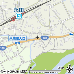 埼玉県深谷市永田124周辺の地図