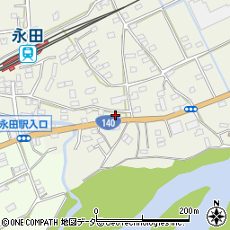 埼玉県深谷市永田121周辺の地図