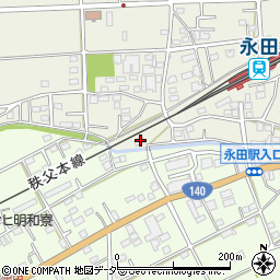 埼玉県深谷市永田172周辺の地図