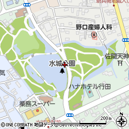 水城公園周辺の地図