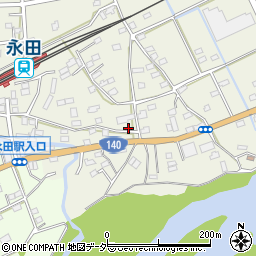 埼玉県深谷市永田114周辺の地図