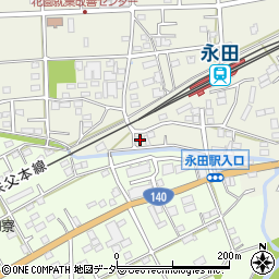 埼玉県深谷市永田168周辺の地図