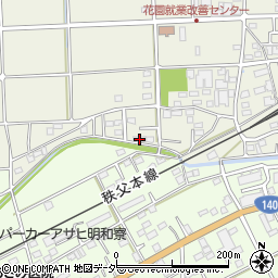 埼玉県深谷市永田522周辺の地図