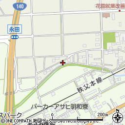 埼玉県深谷市永田531周辺の地図