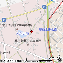 埼玉県加須市北下新井231周辺の地図