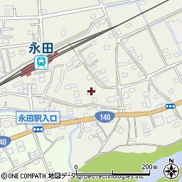 埼玉県深谷市永田128周辺の地図