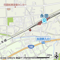 埼玉県深谷市永田185周辺の地図