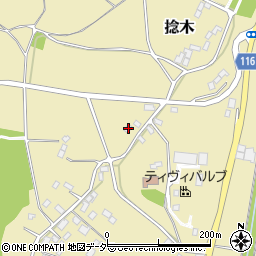 茨城県行方市捻木446周辺の地図