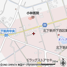 埼玉県加須市北下新井305周辺の地図