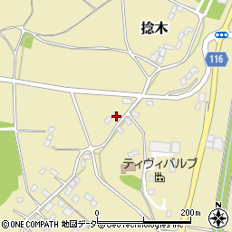 茨城県行方市捻木445周辺の地図