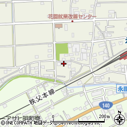 埼玉県深谷市永田535周辺の地図