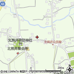 長野県塩尻市北熊井周辺の地図