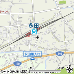 埼玉県深谷市永田157周辺の地図