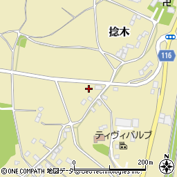 茨城県行方市捻木441周辺の地図