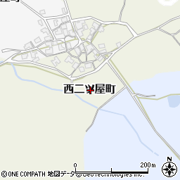 福井県福井市西二ツ屋町周辺の地図