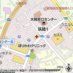 ワンダーグー大穂店周辺の地図