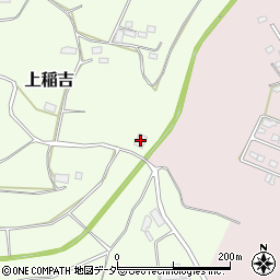 上稲吉地区処理施設周辺の地図