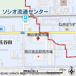 熊谷青果市場周辺の地図