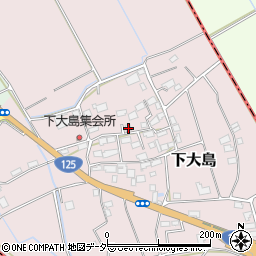 茨城県つくば市下大島822周辺の地図
