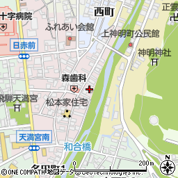 上川原町公民館周辺の地図