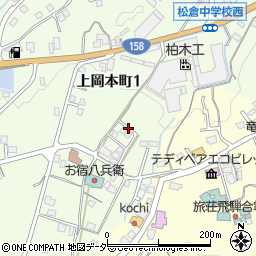 岐阜県高山市上岡本町1丁目周辺の地図