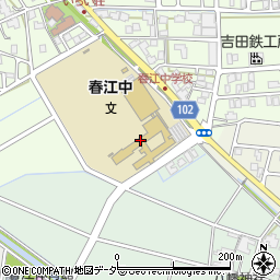 坂井市立春江中学校周辺の地図
