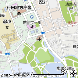 行田市役所　子育て支援センター周辺の地図
