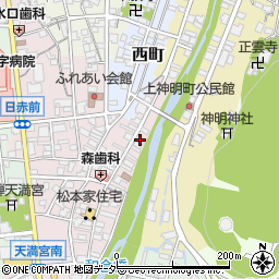 岐阜県高山市上川原町55周辺の地図