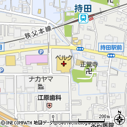 ベルク行田城西店周辺の地図