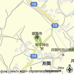 盛賢寺周辺の地図